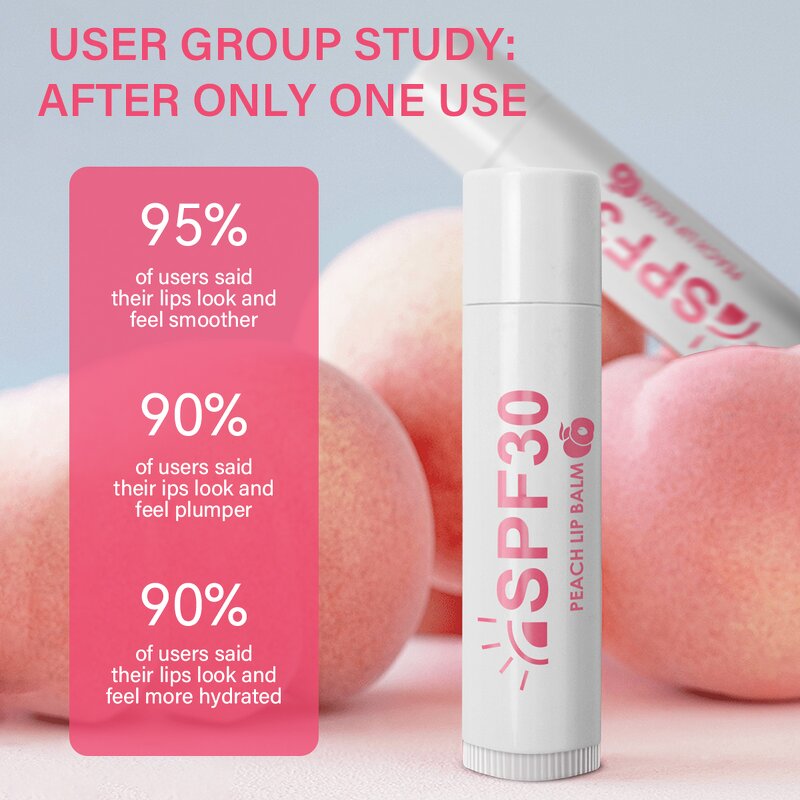 Lip Balm Manufacturer - Peach SPF30 for Moisturizing Smoothing 3 Types MOOYAM