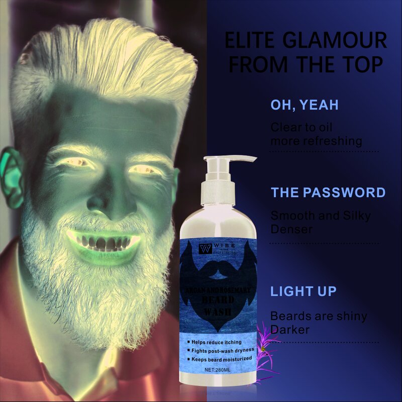 Beard Shampoo Manufacturer - 280ml - Beard Care & Massage, After Hair Dye, Professional Moisturizing Products