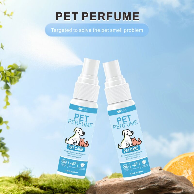 Pet Perfume Spray Manufacturer - Hot Sale 100ML - Plant Extract, Long Lasting Natural Fragrance, Safety Formula Anti-bacterial