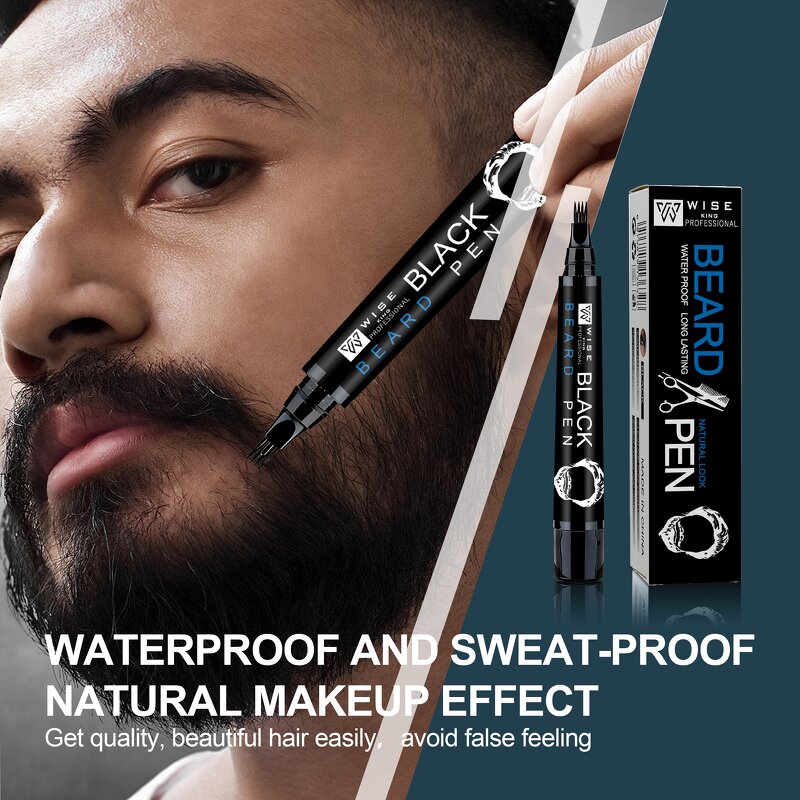 Beard Pen Cream Manufacturer - Custom Portable Elegance - Hair Dye Color, Cover White Grey Mustache, Natural Ingredient 32g