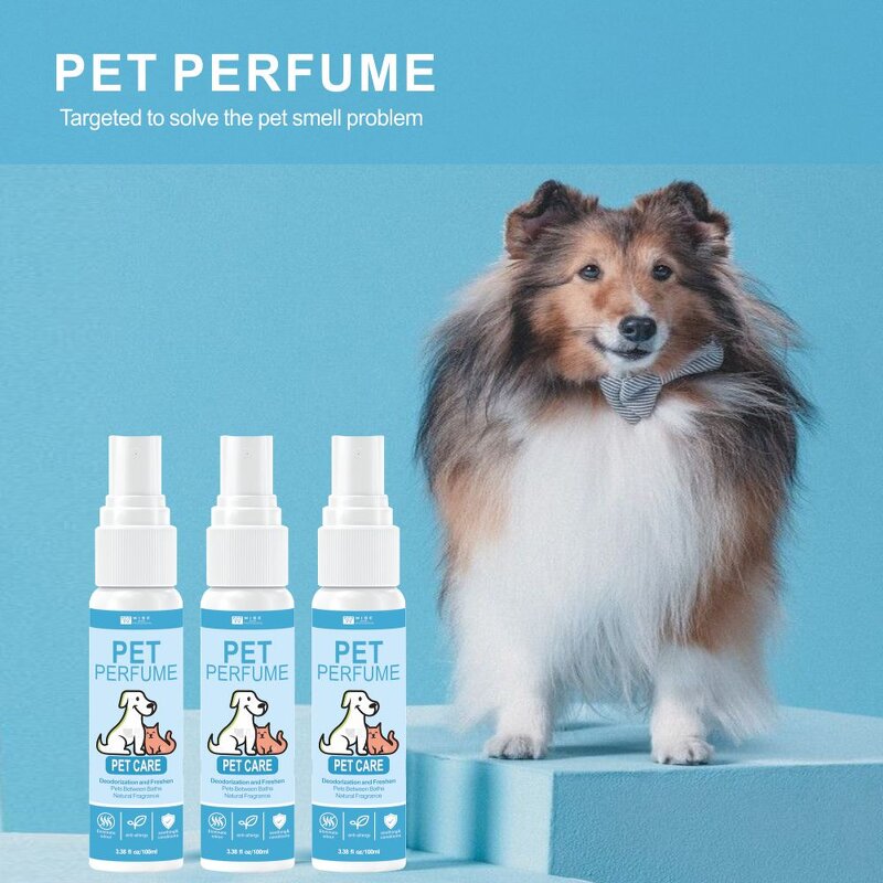 Pet Perfume Manufacturer - Wiseking 100ML - Plant Extract Dog Spray Deodorizer, Long Lasting Luxurious Fragrance, Anti-insect