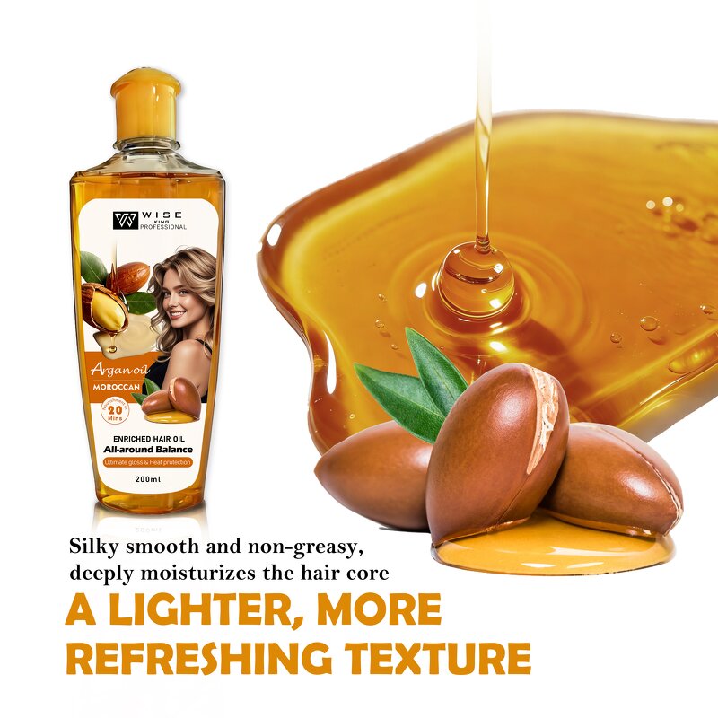 Hair Oil Manufacturer - Salon-grade Moroccan Argan 200ml - Olive Oil, Deep Nourishing Smoothing, Private Label