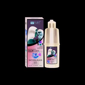 Hair Color Shampoo Manufacturer - Organic Argan Oil - Natural Black Permanent 5 Min Cream, Nourishing, Long Lasting, Ammonia Free