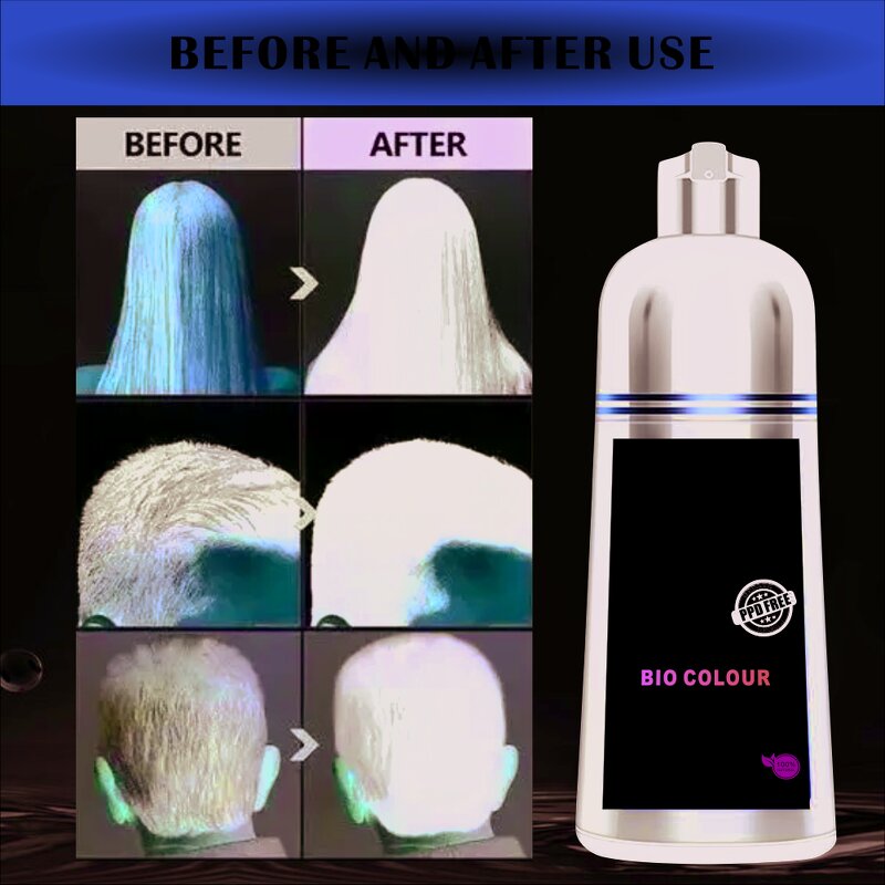 Hair Dye Shampoo Manufacturer - Natural Plant Biotin - No Chemical, Black Dye Ginger, Argan Oil, Repair Damage