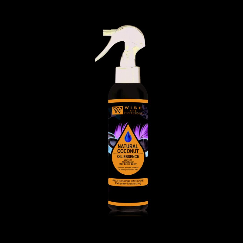 Leave-In Hair Conditioner Manufacturer - Wiseking Organic 200ml - Coconut Argan Oil, Amino Acid Formula, Deep Smooth Frizzy Hair