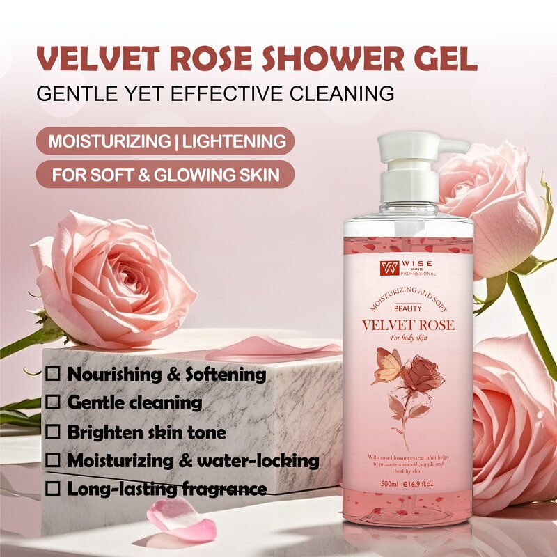 Shower Gel Manufacturer - Salon Body Aromatherapy Rose - Whitens Nourishes Cleaning Skin, Organic Natural Herbal