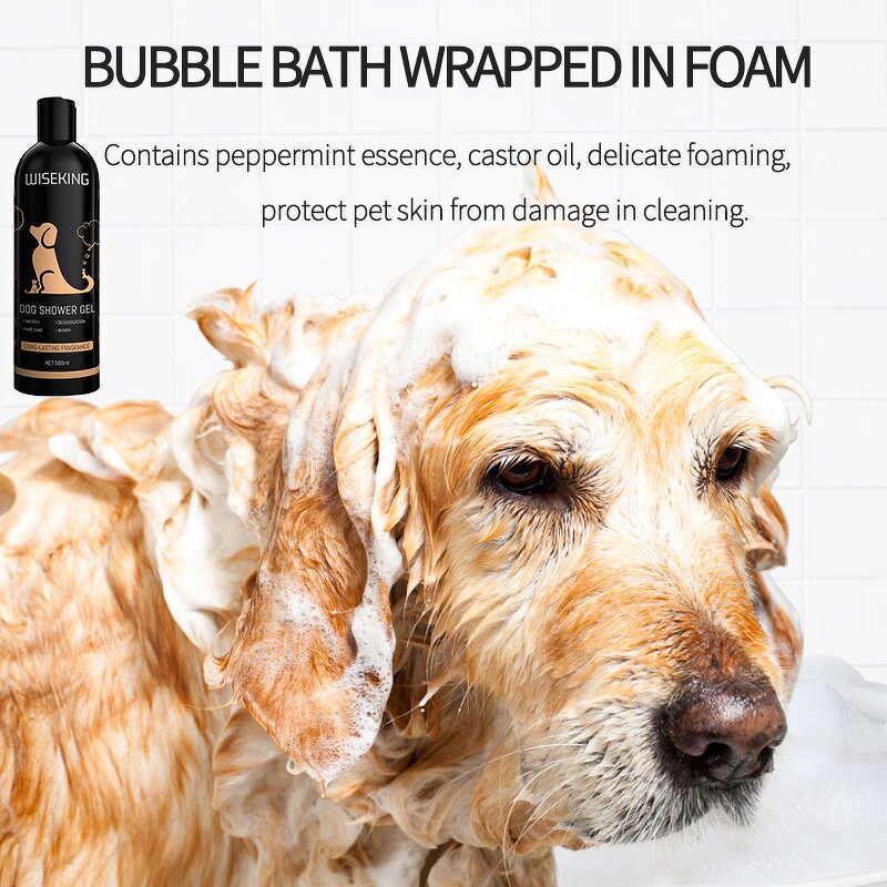 Dog Shower Gel Manufacturer - 500ml Mint Essence - Deodorizing Deep Cleaning, Hypoallergenic, Hair Shiny & Fluffy