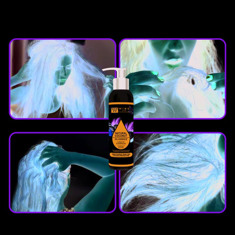 Leave-In Conditioner Manufacturer - Coconut Oil 200ml - Plant Extract, Repair Frizzy Hair & Split End, Moisturizing