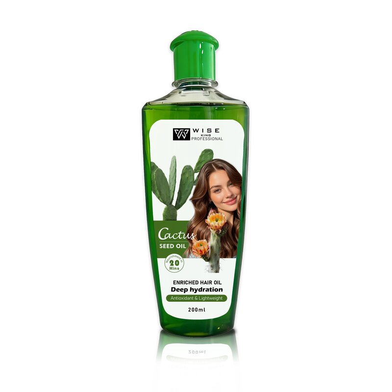 Hair Serum Manufacturer - Organic Cactus Women 200ml - Rosemary Oil for Damaged Hair, Refreshing, Non Greasy Repair, Custom