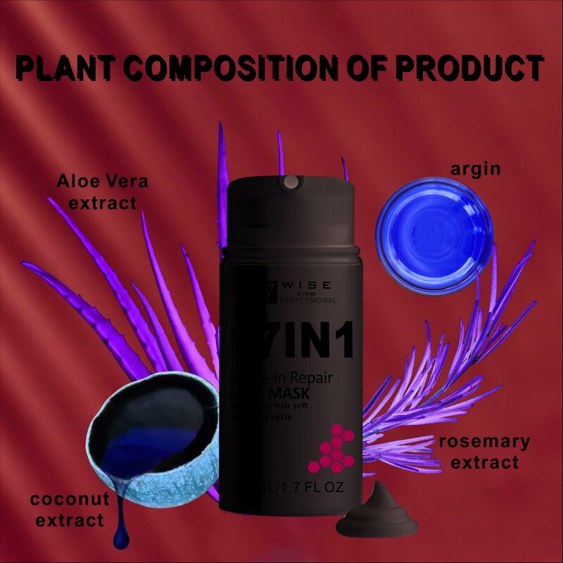 Hair Mask Manufacturer - Best Sale 17 in 1 Leave-in Instant Repair 50ml - No Rinse Treatment, Luxurious Care, Coconut Extract