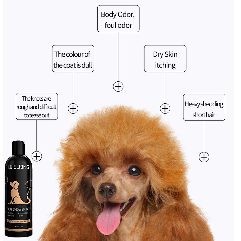 Dog Shower Gel Manufacturer - New Cleaning 500ML - Castor Oil Mild Skin Care, Soft Foam, Easy Flushing, Deodorizing