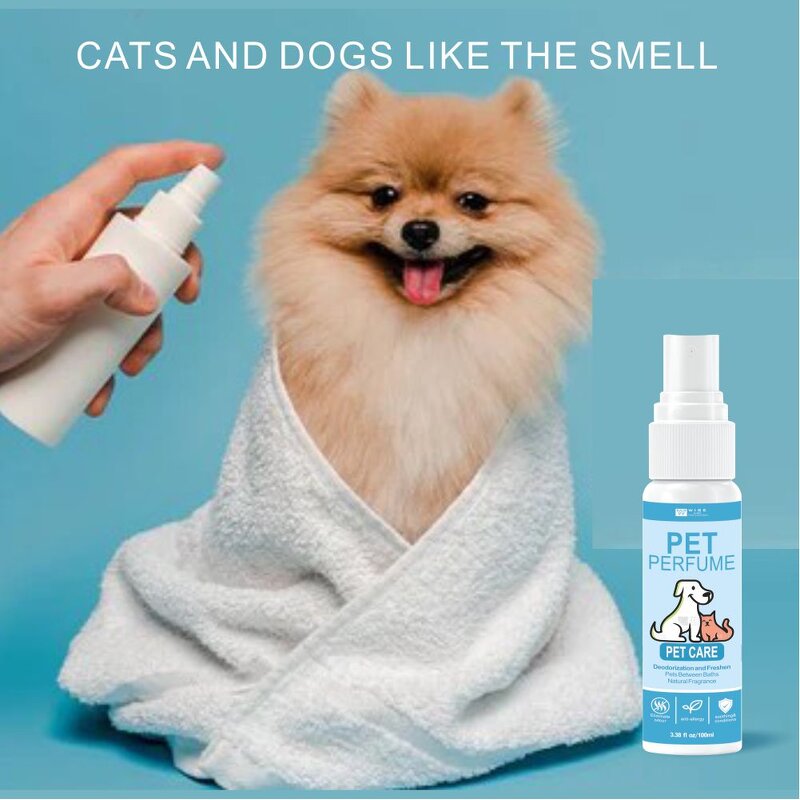 Pet Perfume Spray Manufacturer - Deodorant 100ml - Plant Extract Safe Formula, for Cat & Dog, Anti-bacterial, Factory Price