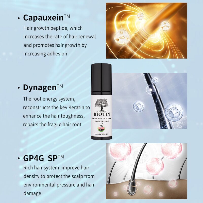 Anti-hair Loss Liquid Manufacturer - Biotin 100ml - Promote Hair Growth, Strengthen Root, Lasting Moisturize, Awaken Follicle