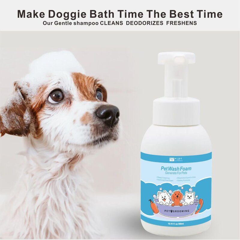 Pet Shower Gel Manufacturer - Mite Removal 300ml - Amino Acid, Oil Control Deodorant, Anti-bacterial, Repairs Damaged Hair