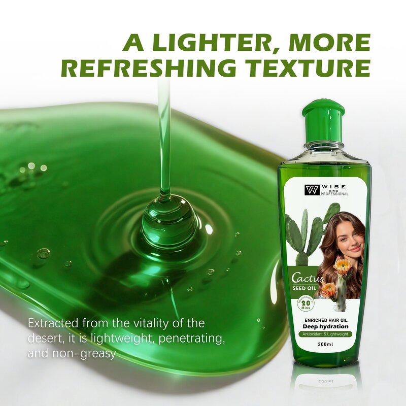 Hair Serum Manufacturer - Cactus 200ml - Enriched Plant Extract, Deep Repairing, Nourishing, for Dry Damaged Hair