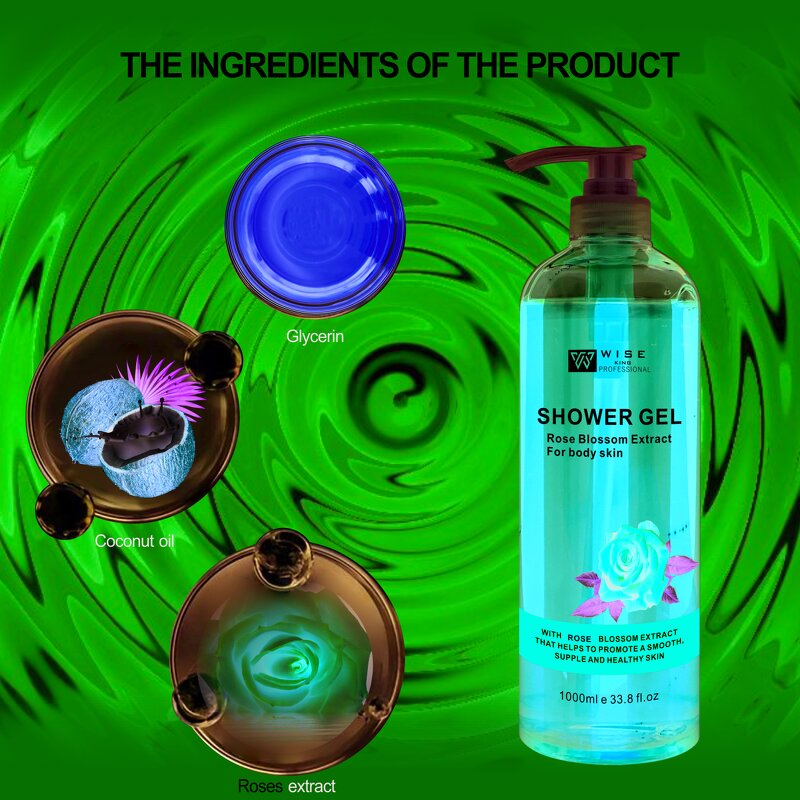 Shower Gel Manufacturer - Body Beauty Care Rose - Deep Cleansing Moisturizing, Lasting Romantic Fragrance, Smooth Skin