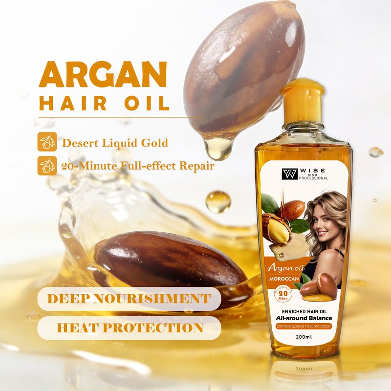 Hair Oil Manufacturer - Salon-grade Moroccan Argan 200ml - Olive Oil, Deep Nourishing Smoothing, Private Label