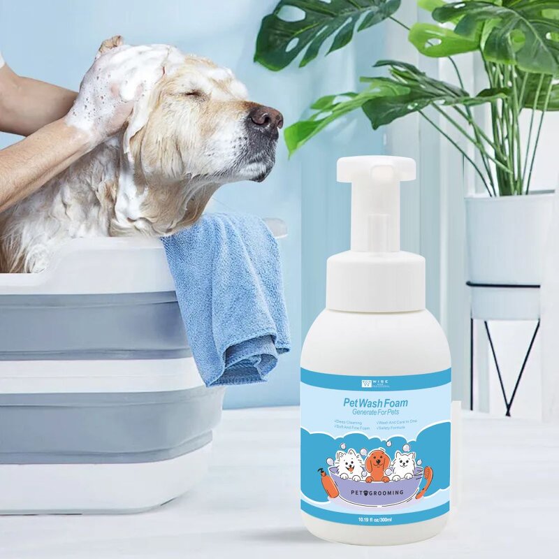Pet Shower Gel Manufacturer - Mite Removal 300ml - Amino Acid, Oil Control Deodorant, Anti-bacterial, Repairs Damaged Hair