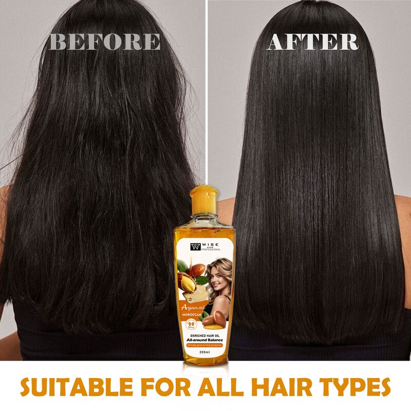 Hair Oil Serum Manufacturer - Hot Moroccan 200ml - Vitamin E, Lightweight, Hydrating, Lock in Moisturizing