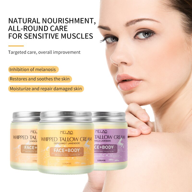 Moisturizer Manufacturer - Korean Skincare Vitamins Face Care Private Label Beef Tallow Cream 100g for Women