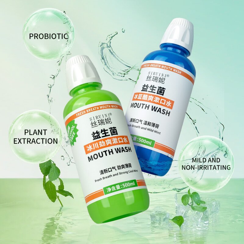 Mouthwash Manufacturer - Siruini Private Label Cool Mint 500ml Healthy Gums Mild Cool Mint Formula