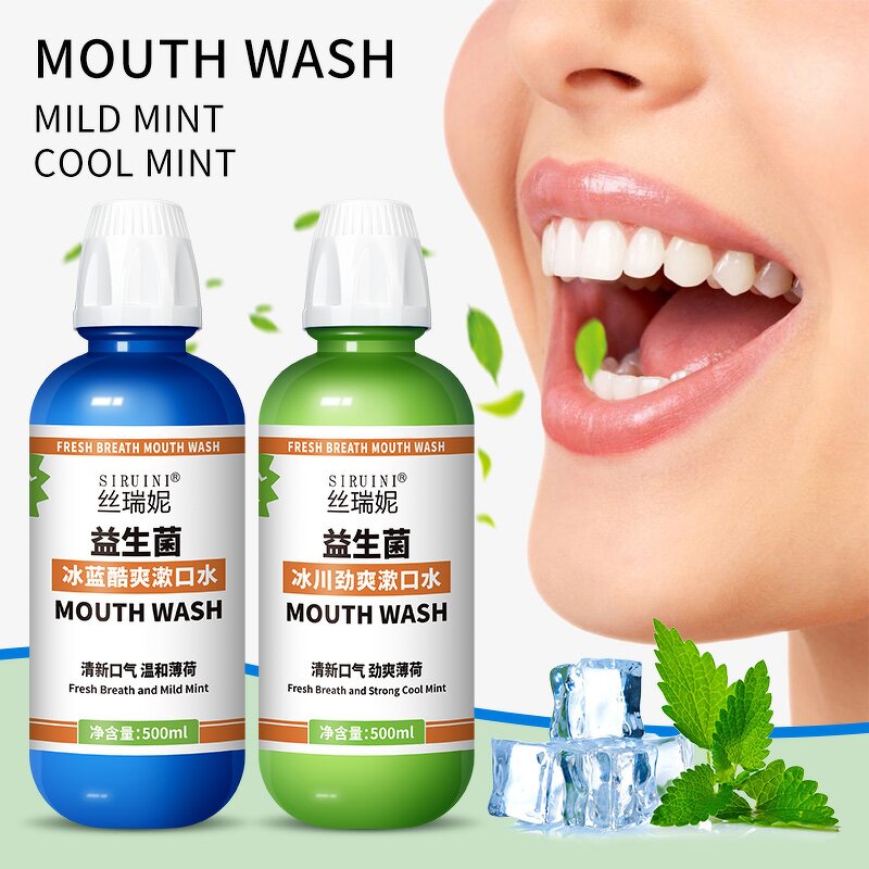 Mouthwash Manufacturer - Siruini Private Label Cool Mint 500ml Healthy Gums Mild Cool Mint Formula