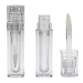 Lip Gloss Tube Packaging Manufacturer - Transparent, Doe Foot, Unique Large Brush, Chunky, In Stock Wholesale