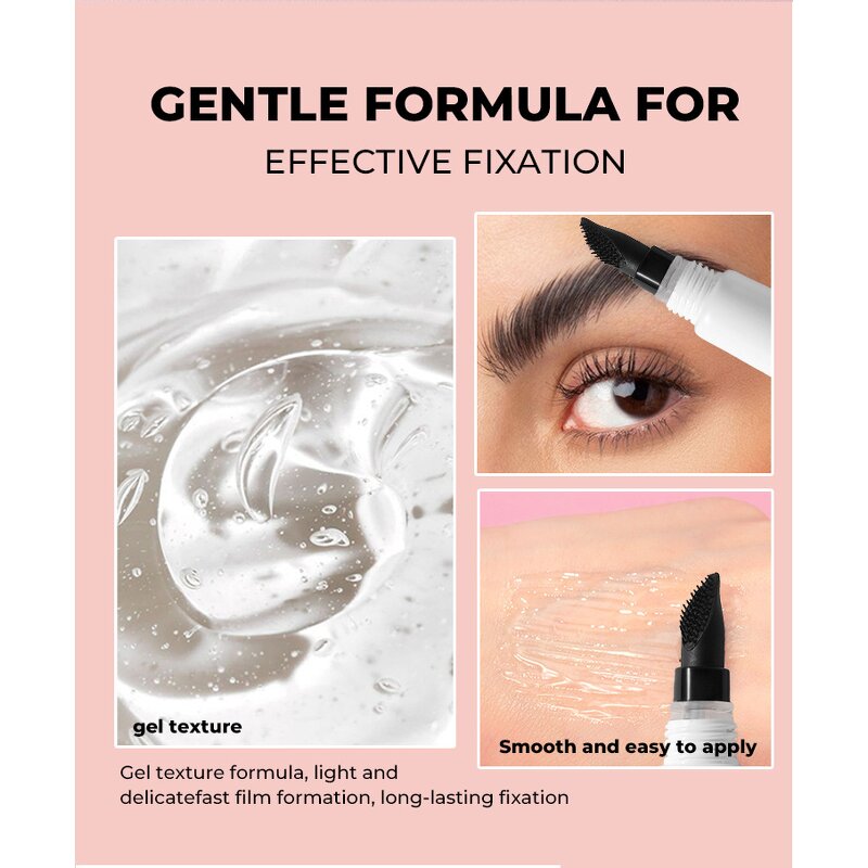 Brow Gel Manufacturer - New Arrival Private Label, Squeeze Tube Clear, Waterproof Long Wearing Smooth