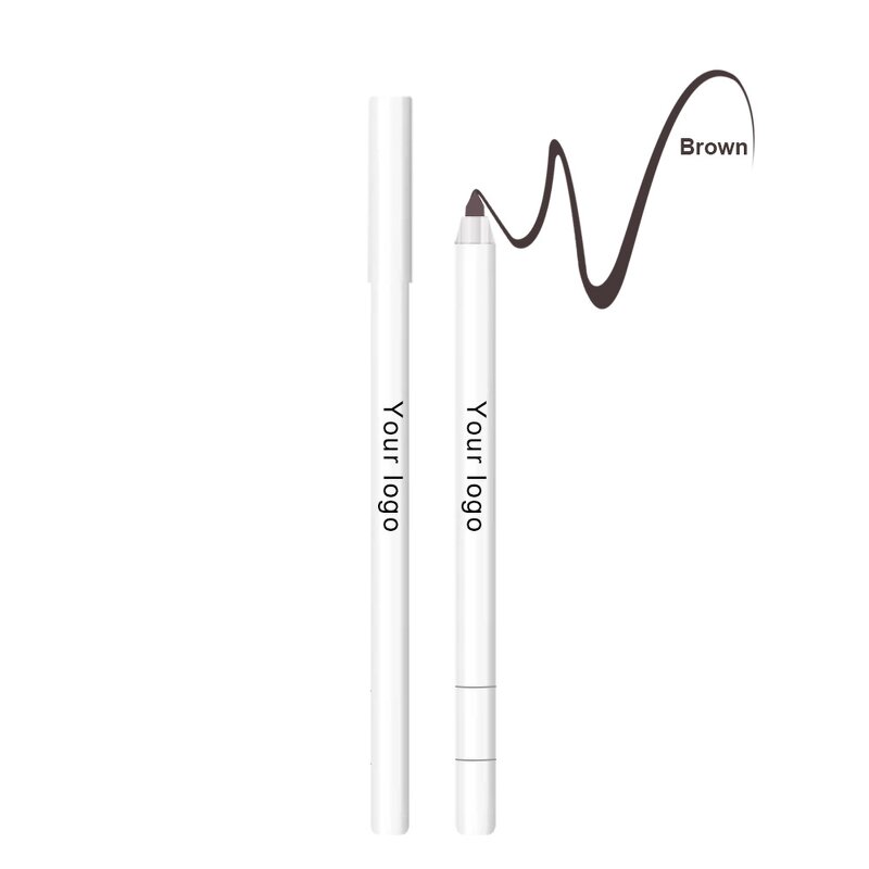 Eyeliner Pencil Manufacturer - Customize Logo Private Label, Waterproof Dark Brown Black, Organic Vegan Creamy
