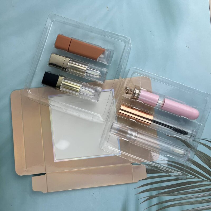 Lipgloss Box Manufacturer - Personalized, 3pcs Matte Lipstick Bundle Packaging, with Plastic Holder