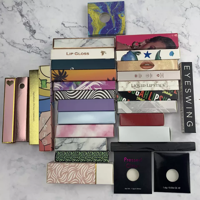 Cosmetic Packaging Box Manufacturer - Wholesale Custom Size and Logo Luxury Private Label Pink, Folding Paper, for Lipgloss Lipstick