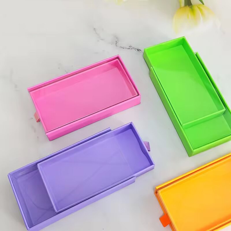 Eyelash Box Manufacturer - Wholesale Full Strip Lashes Boxes, Luxury Rectangular Drawer Empty Case, Private Label