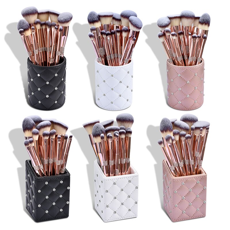 Makeup Brush Set Manufacturer - 14pcs Premium Cosmetic, Foundation Blush Concealer Eyeshadow Eyebrow Highlight Pink