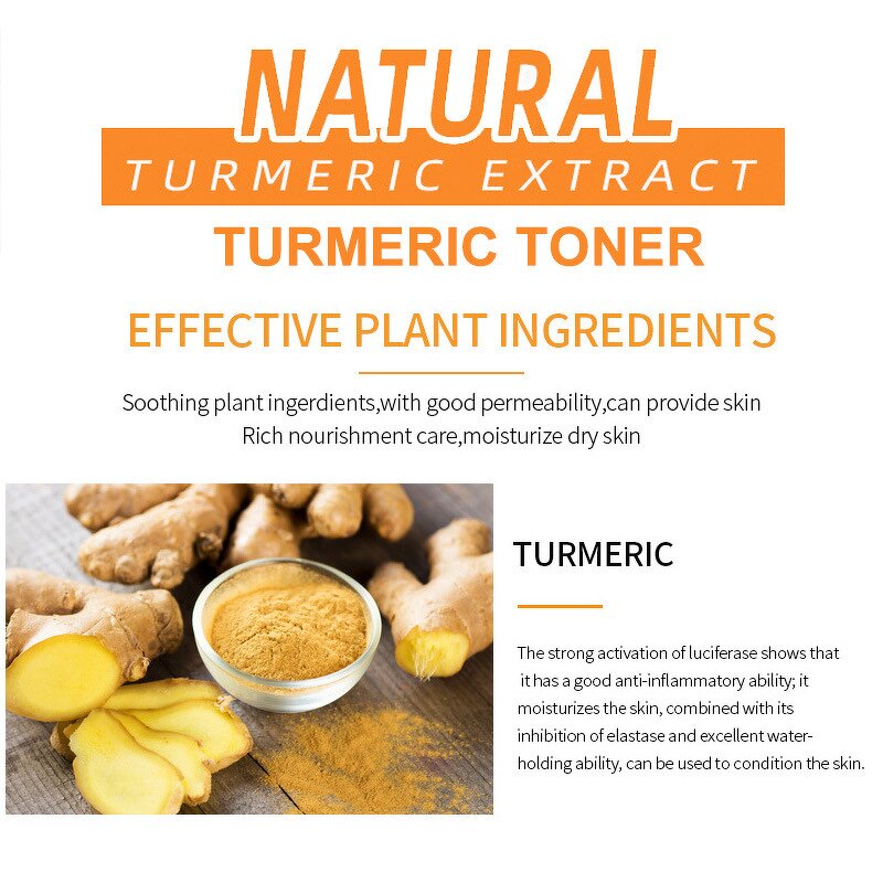 Face Toner Manufacturer - Wholesale Private Label Turmeric, Lightening Acne Remover, Soothes Dryness