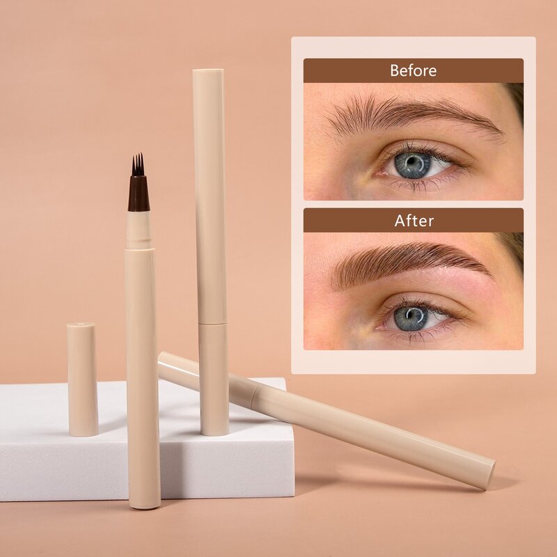 Eyebrow Pencil Manufacturer - Custom Logo, Four Fork Liquid, Private Label, Waterproof Ultra-fine