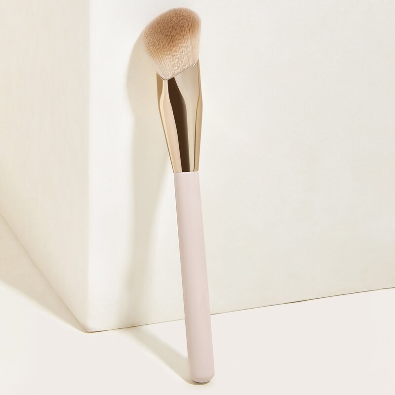 Makeup Brush Manufacturer - Triangle Curved Foundation Contour Brush, Vegan Single, Private Label