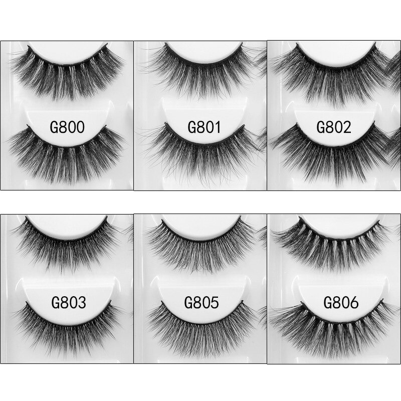 Eye Lash Set Manufacturer - 5 Pairs Natural, Long Thick Extensions Reusable 3D False Eyelashes