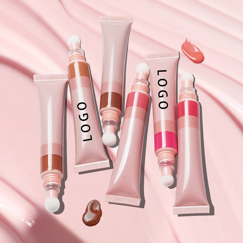 Liquid Blusher Manufacturer - Private Label Squeeze Tube, 4 Colors Blush & 4 Colors Contour, Long Lasting