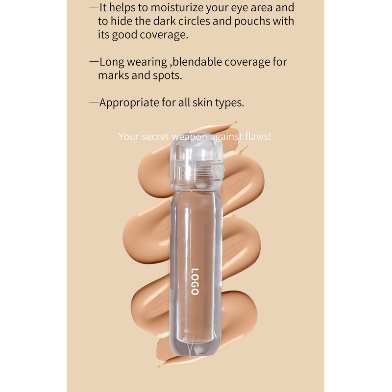 Liquid Concealer Manufacturer - Full Clear Tube, Longlasting Vegan Cruelty Free, Private Label Custom Logo High Definition