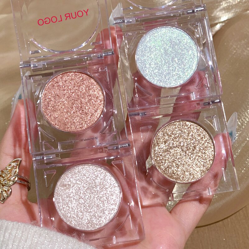 Eyeshadow Palette Manufacturer - Custom Single, Sparkle Glitter Highlighter, High Pigmented Vegan Organic Diamond