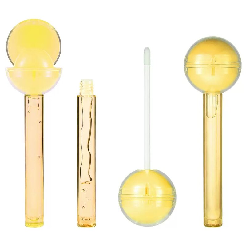 Lip Gloss Tube Manufacturer - 2.5ml/6g Cute Unique 2 N 1 Lollipop, Lip Balm Container, Custom logo