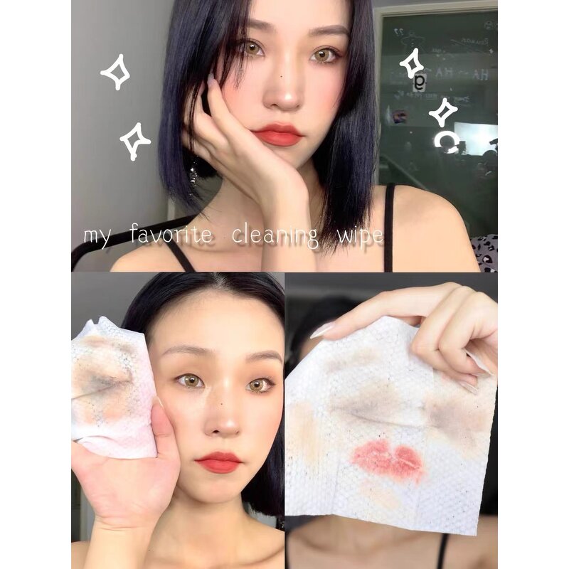 Makeup Remover Wipes Manufacturer - Pre-Moistening Facial Cleansing Towelettes, Conditions Skin & Removes Dirt, Custom logo