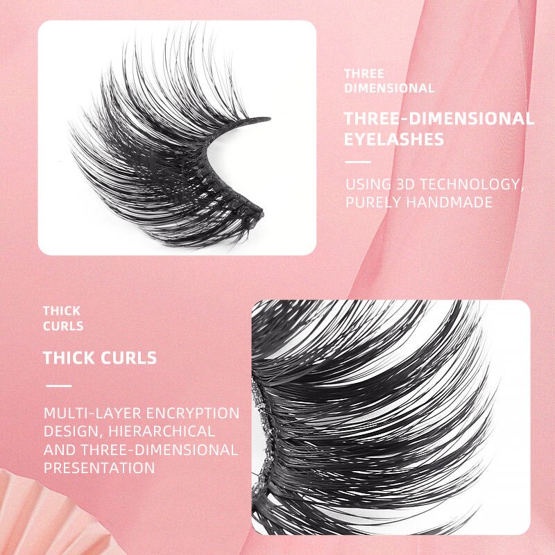 Eyelash Extension Set Manufacturer - Wholesale 3D Mink Lashes Full Strips, Mink Eyelash Gift Set, Custom Box