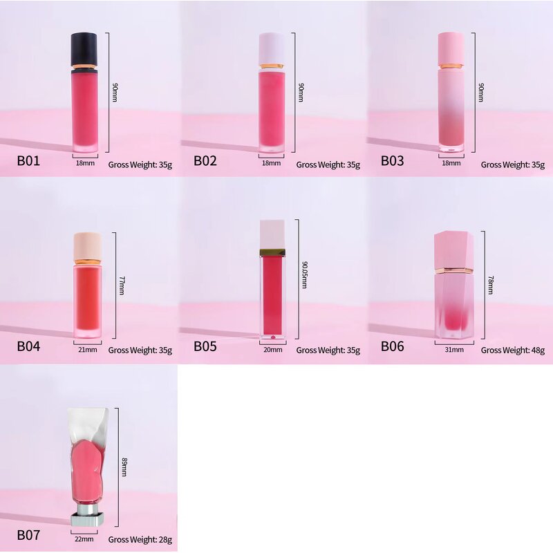 Lip & Cheek Makeup Manufacturer - No Logo 2 in 1, 11 Colors Lip Tint, Long Lasting Smudge-Resistant Matte
