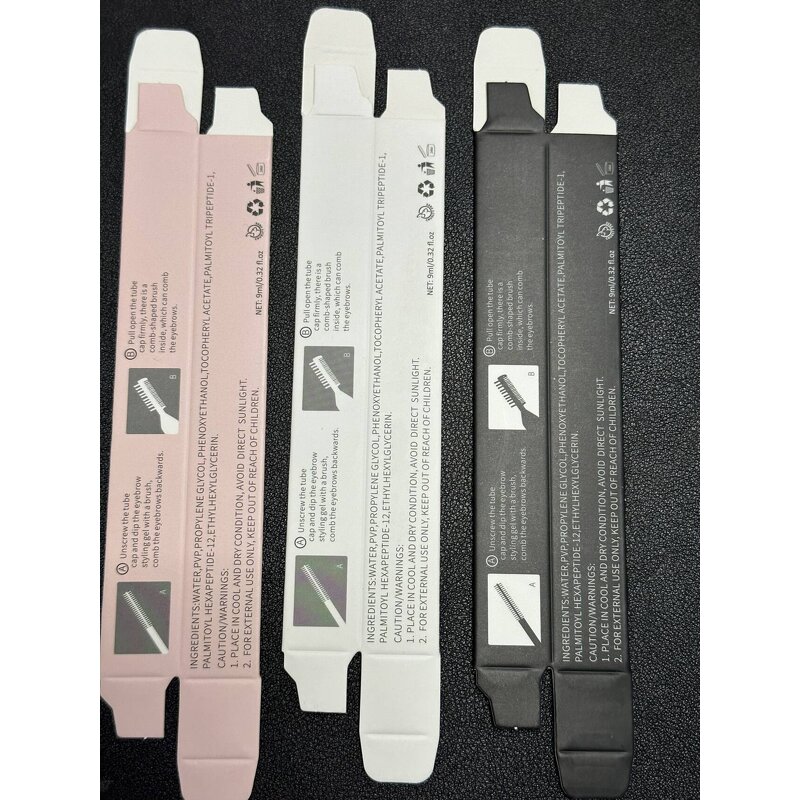 Eyebrow Gel Manufacturer - Private Label, Waterproof, Clear White Eye Brow Sculpt Styling Gel with Double Brush