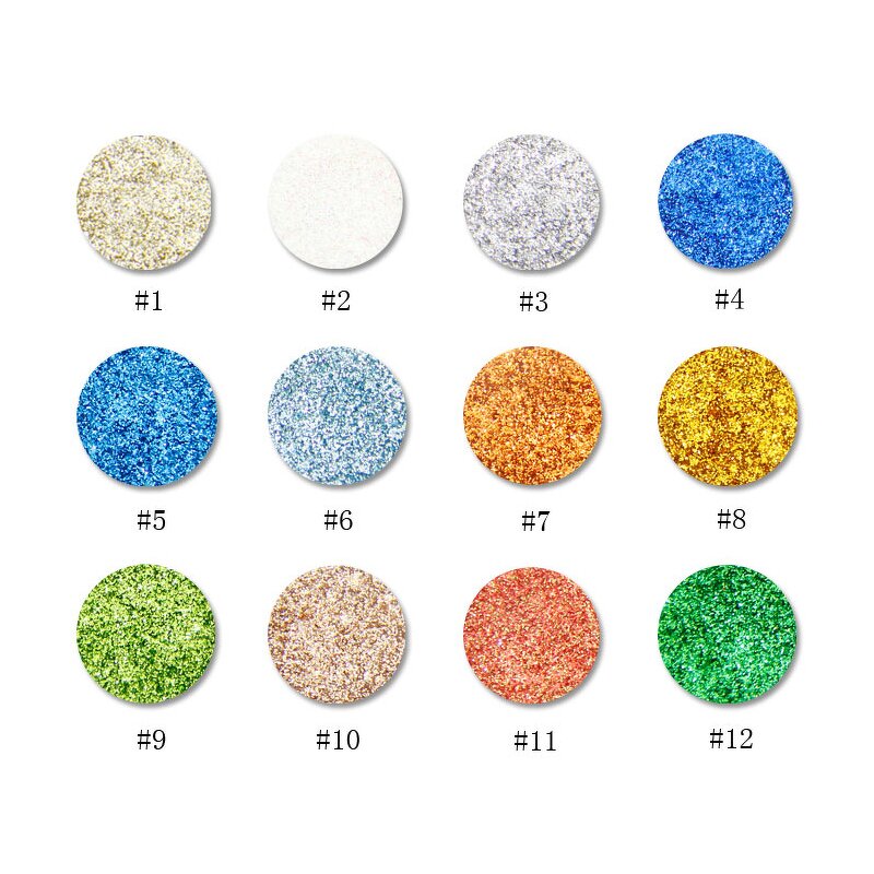 Eyeshadow Palette Manufacturer - DIY No logo Private Label, 9 Color Glitter, Paper Palette, High Pigment