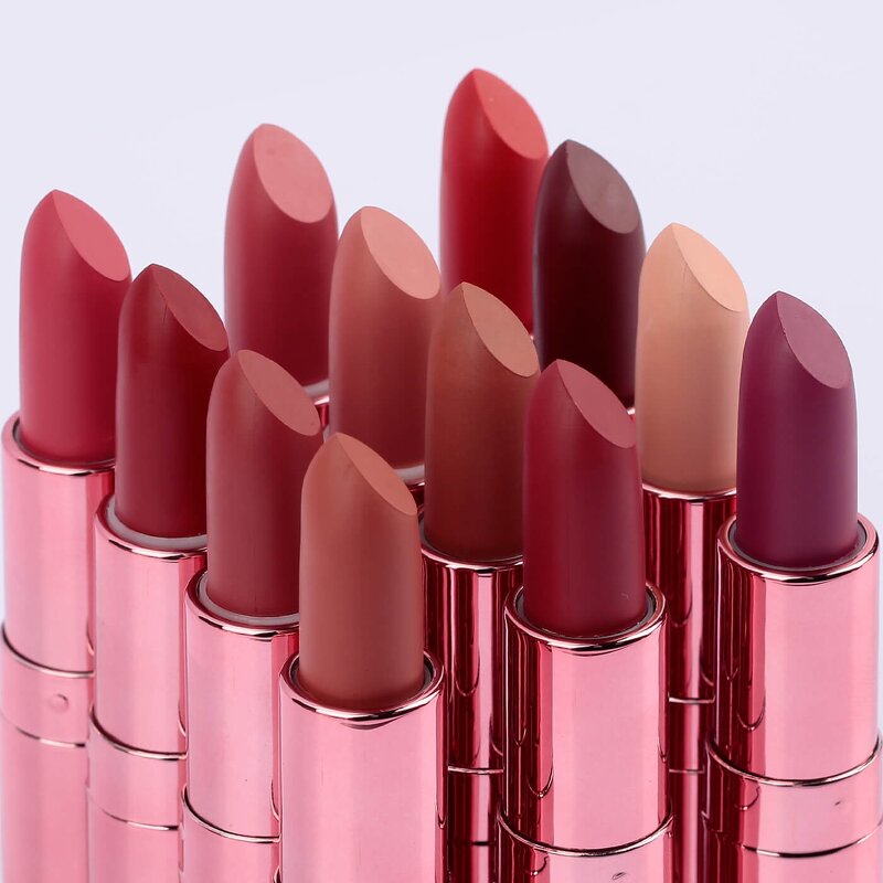 Lipstick Manufacturer - Rose Round Gold Matte, Non-Transfer Waterproof Long Lasting, High Pigment Neutral, No Logo