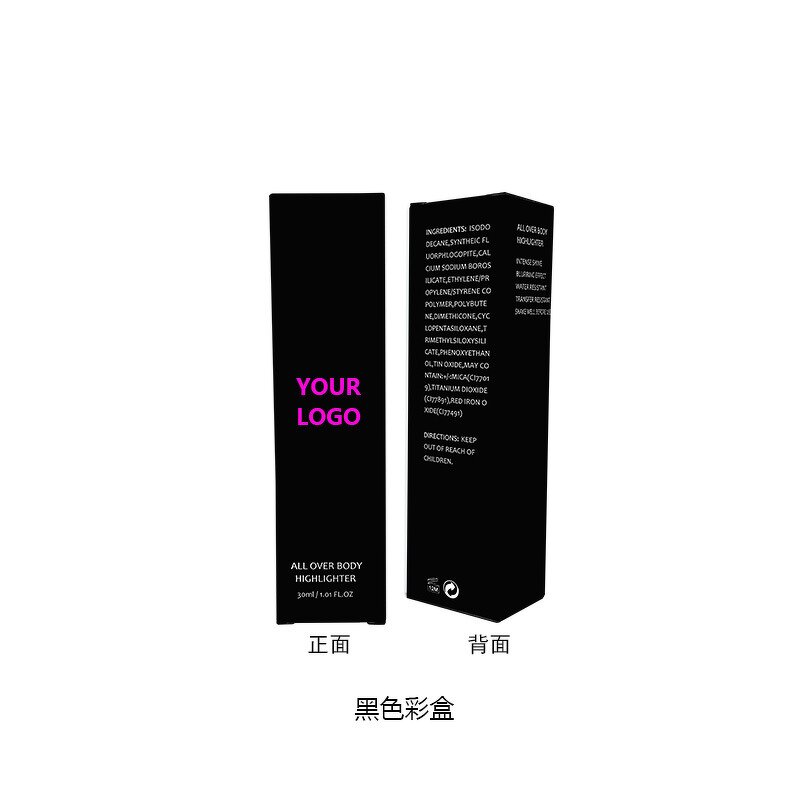 Highlighter Manufacturer - Private Label Cosmetics, Square Bottle Makeup, Face Body Shimmer Glitter Spray