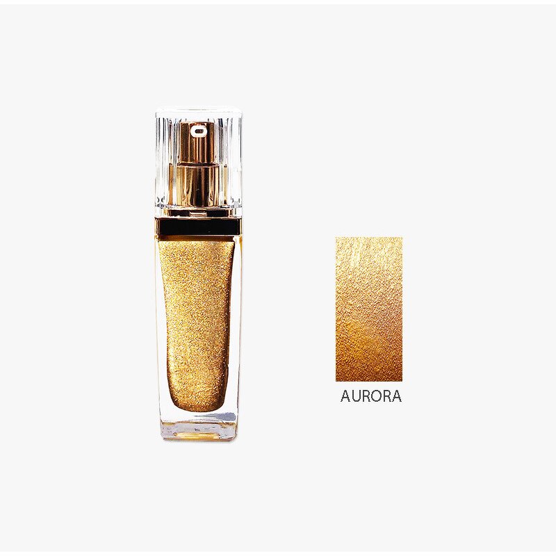 Highlighter Manufacturer - Private Label Cosmetics, Square Bottle Makeup, Face Body Shimmer Glitter Spray