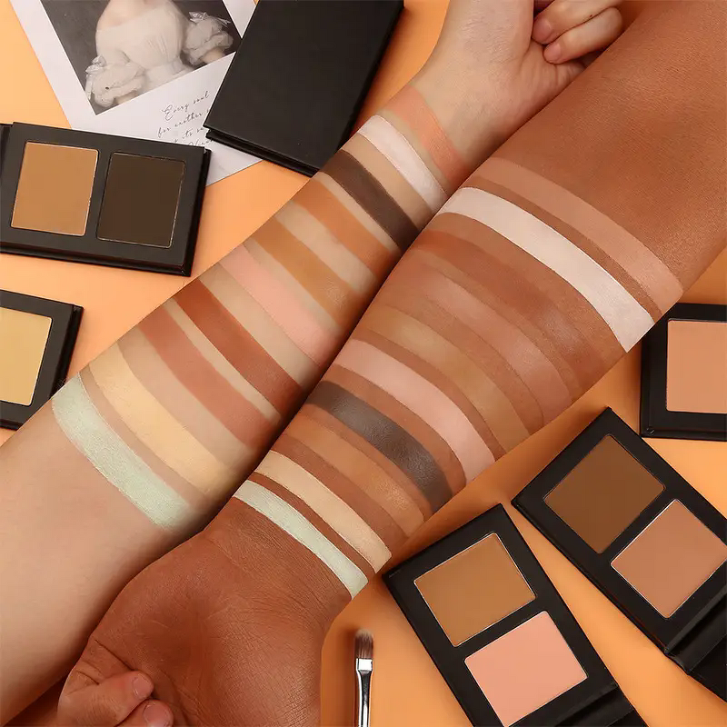 Concealer Palette Manufacturer - Private Label 2 Colors Face, Full Coverage Waterproof Vegan Cream